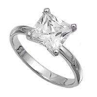 Gorgeous Solid Silver & Zirconia Ring...